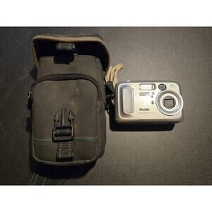 Kodak EasyShare CX7330 Digital Camera 3.1MP Silver Compact Untested with case
